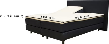 24-Bedding - Dubbel Jersey - Splittopper Hoeslaken - 160 x 200 cm - Wit - 100% Katoen - Extra Zacht & Elastisch