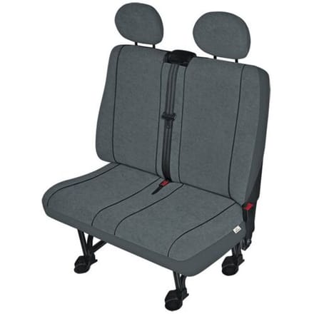 HP Autozubehör 22417 Tweezits stoelbeschermer 4-delig Polyester Grijs Dubbele stoel