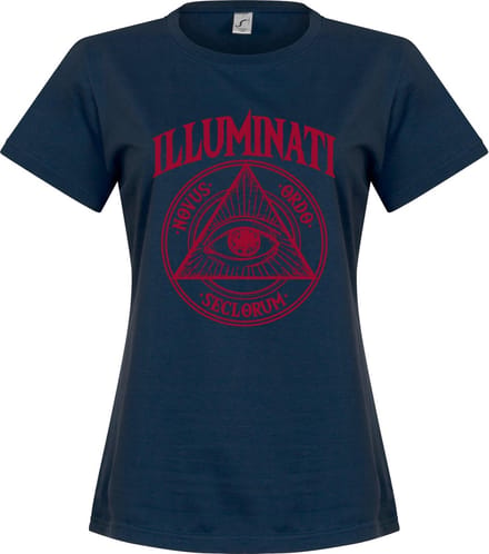 Illuminati Dames T-Shirt - Navy - L
