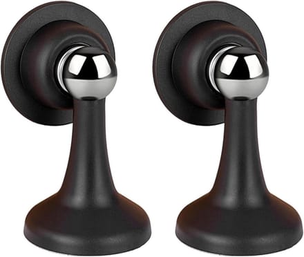 Magnetische Deurstopper - Deurvanger Set - Deuren Open Houden - Boorvrije Montage - Set Van 2 - Wit