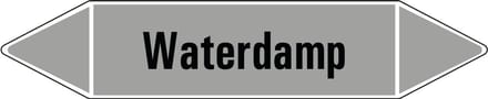 Waterdamp leidingmarkering op vel 252 x 52 mm - 3 per vel