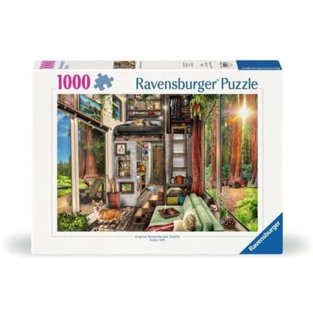 Ravensburger Jigsaw Puzzle Tiny House In Redwood Forest 1000pcs. 2D Puzzels
