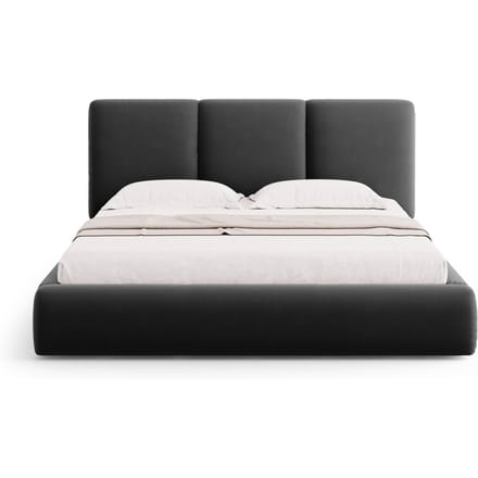 Bedframe Nicolas velvet met opbergruimte en hoofdbord 200 x 200 cm | Cosmopolitan Design
