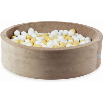 Ballenbak 110x30 Fluweelzacht Donkerbeige