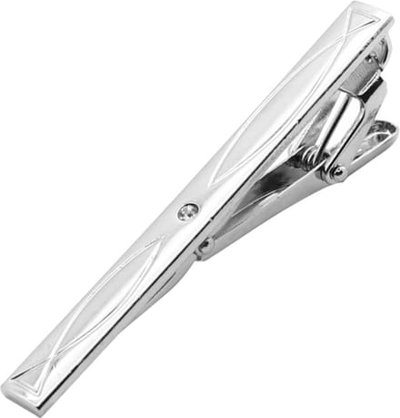 Fako Bijoux® - Dasspeld - Stropdas Clip - Tie Clip - Deluxe - Model Maurice - 60mm - Zilverkleurig