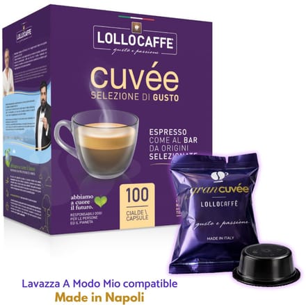 Lollo Caffè Gran Cuvée capsules – Compatibel met Lavazza A Modo Mio – Italiaanse espresso – Intens & romig
