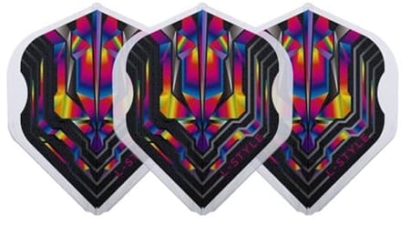 Champagne Flight Dart Flights - Clear Rainbow