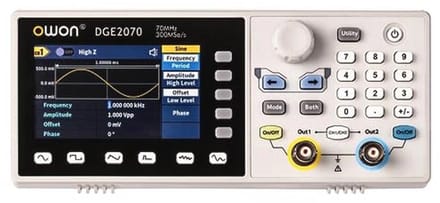 Golfvormgenerator 70MHz 2-kanaals met 300MS/s Bemonsteringsnelheid