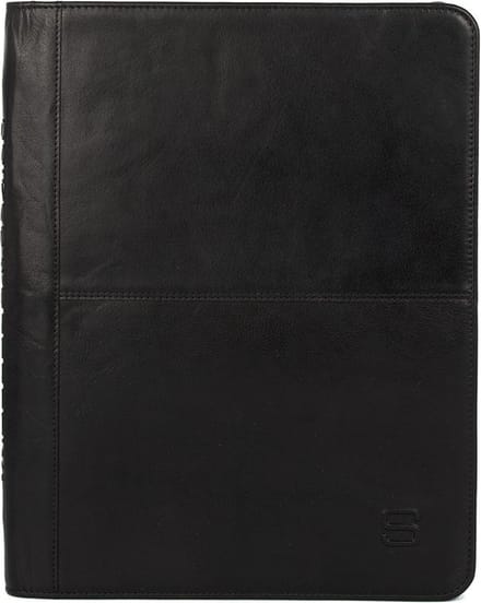 Leren Schrijfmap - 12 inch - Boston - Zwart