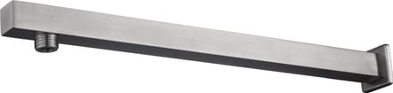 Wiesbaden 304 douchearm met muurbevestiging vierkant 40 cm geborsteld RVS