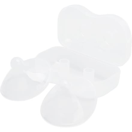 2 Sets Transparante Tepelbeschermers Vloeibare Siliconen Borstvoedings Beschermhoes voor Kraamvrouwen white