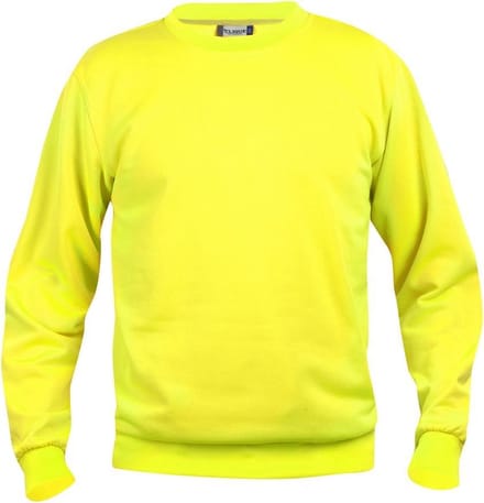 Basic roundneck signaalgeel m