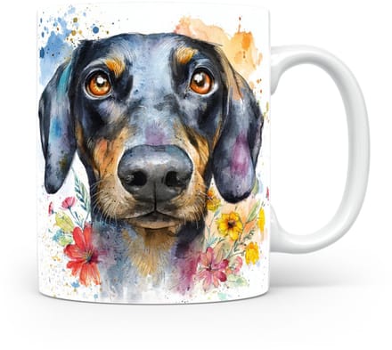 Beker Oostenrijkse Zwart-en-Bruin Hond