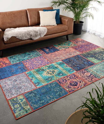 Patchwork vloerkleed - Fade No.1 multi 76x150