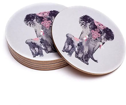 Onderzetters Olifant Set van 6 - 152 g Set van 4 stuks - 152 g - 152g