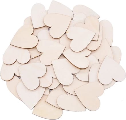 Go Go Gadget - 50 Houten Hartjes - Perfect voor je Drop Top Gastenboek!
