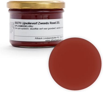 Zweeds Rood/Brick Red Lijnolieverf - 0,2 liter