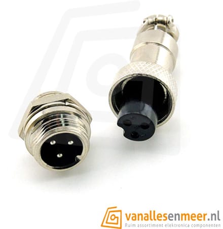 GX20-3 CONNECTOR, 3 PINS
