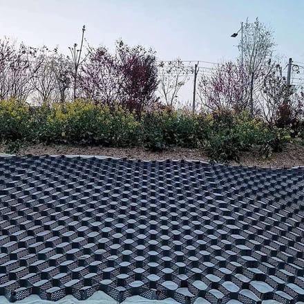 Grind Tegels - Opritaan Tegels - Grind Stabiliseren - Honingraat Structuur - 4 x 5 m - Zwart