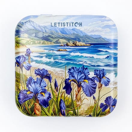 Naaldendoosje - LETI - Metalen doosje Blue Harmony - letistitch