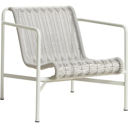 HAY Palissade Cord Loungechair Low - sky grey