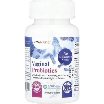 Vitamatic, Vaginale Probiotica, 60 Drcaps® Hypromellose Capsules
