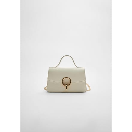 Stradivarius Schoudertas met ronde sluiting  Wit OS