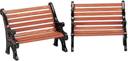 Lemax - Park Bench -  Set Of 2 - Kersthuisjes & Kerstdorpen