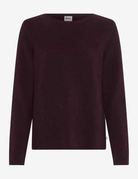 Brax Dames Trui  Style LESLEY blackberry violet, donkerpaars, maat 44