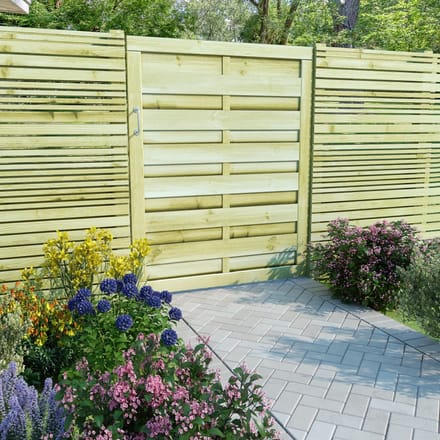Tuinhek Drukgeïmpregneerd Vurenhout 100 x 125 cm Groen