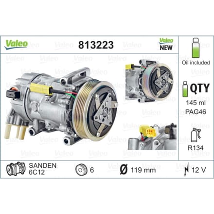 Compressor airconditioning VALEO 813223