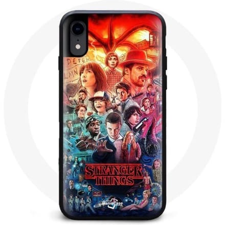 Coque pour Iphone X Stranger Things Teaser Saison 4 Affiche Personnages Art