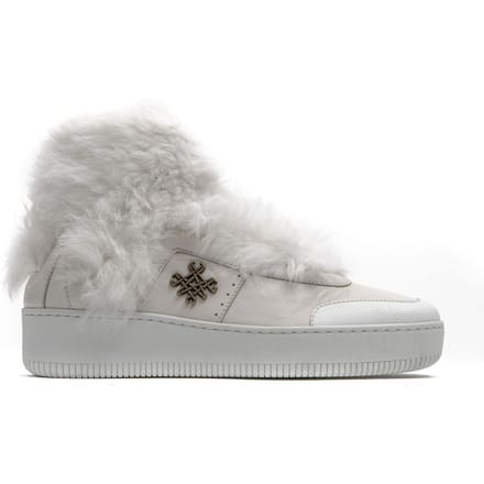 Mr&Mrs Italy Witte Katoenen Dames Sneaker