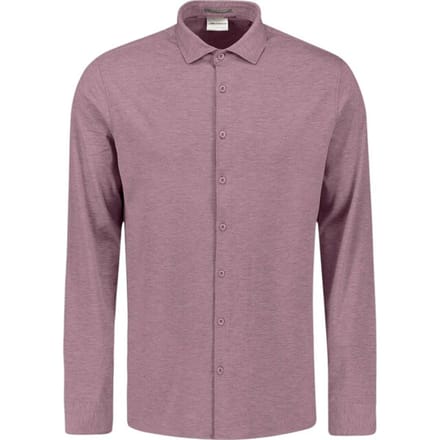No Excess Shirt jersey melange stretch mauve