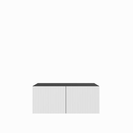 TV-kast Noe 1x100 cm (zwart + wit)