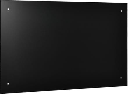 Achterwand spatscherm glas keuken 70x40 cm zwart