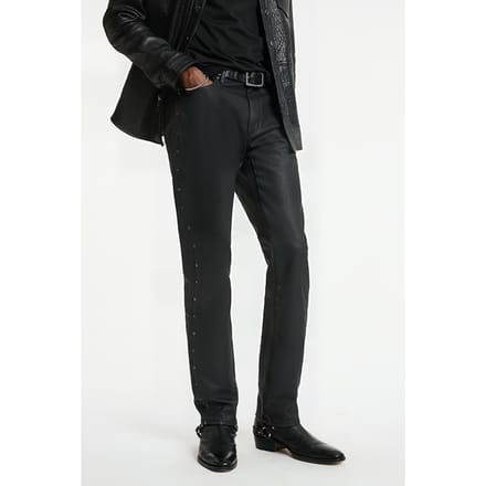 John Varvatos Slim Fit Denim With Studs Black Maat: 31 | Slim Jeans Outlet | Heren | Zwart
