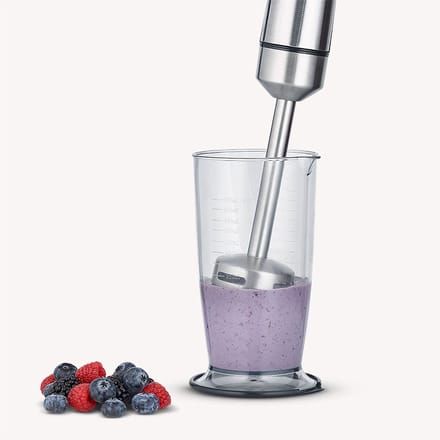 Severin SM 3773 Staafmixer – 1000 Watt – RVS – 4-Blads Mes – Inclusief Mengbeker 700 ml – Traploze Snelheidsregeling