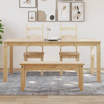 vidaXL - Eettafel - PANAMA - 180x90x75 - cm - massief - grenenhout