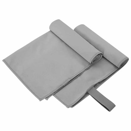vidaXL - Sporthanddoeken - 2 - st - Donkergrijs - 50 - x - 30 - cm