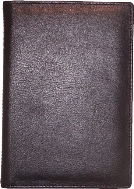 Echt Leren Leather Design Portefeuille Zwart