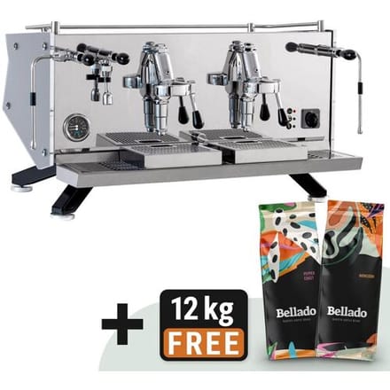 GGM Gastro Siebträgermaschine "Suprema" - Manuell - 2 Gruppig - inkl. Preinfusiuonssystem