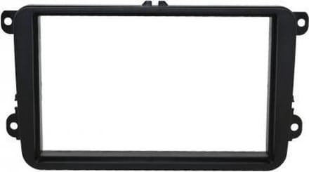 2-DIN frame ECO Skoda Octavia IIVW Golf 5/6EosZwart rubber