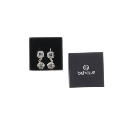 Behave - Oorbellen - Druppel oorhangers dames - Paars accent - 4 cm
