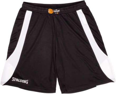 Spalding Jam Basketbalshort Kinderen - Zwart / Wit | Maat: 140