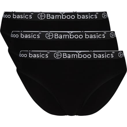Bamboo Basics Zwarte Slips Yara - 3-pack - Maat S - Bamboe Ondergoed Dames - Bamboe Slips Dames