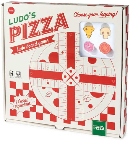 Game Ludo's Pizza plastic/cartboard van Balvi