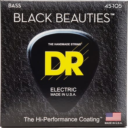 DR Strings BKB-45 Black Beauties K3-Coated Bassnaren (45-105)