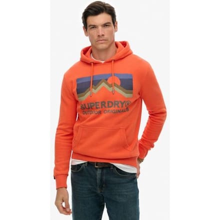 Superdry Great Outdoors Relaxed Hoodie Red Grootte: Xxl