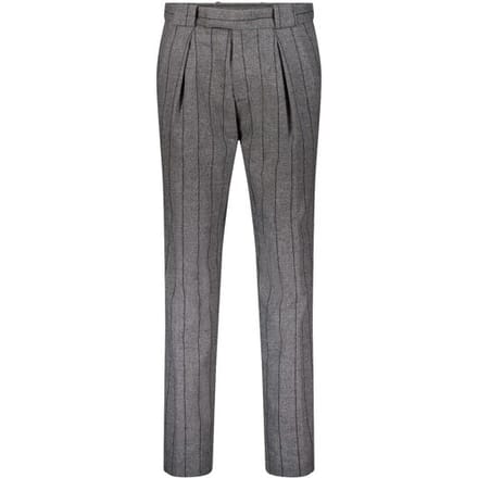 Gardeur Broek Livio Wool Blend Flanel Bold Stripe Comfort Stretch Grijs / male
